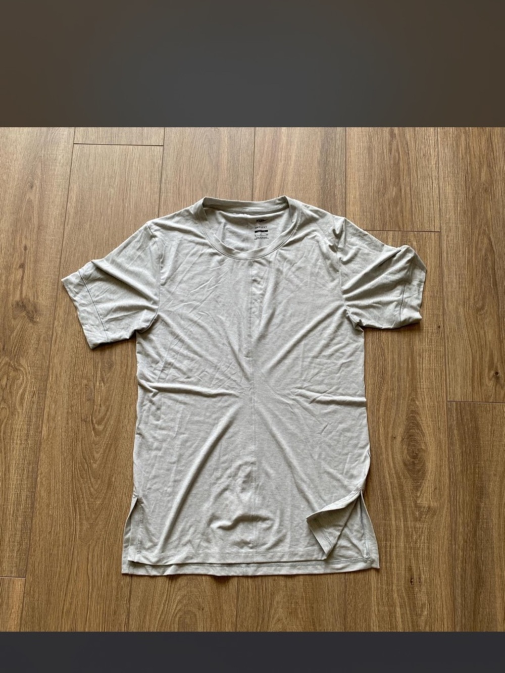 Nike Men's Short Sleeve Crew Tee in Light Beige